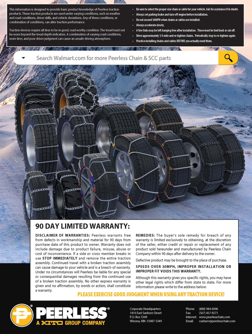 Light Truck/SUV Tire Chains L850