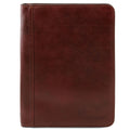 Brown Leather Document Case with Ring Binder U980063