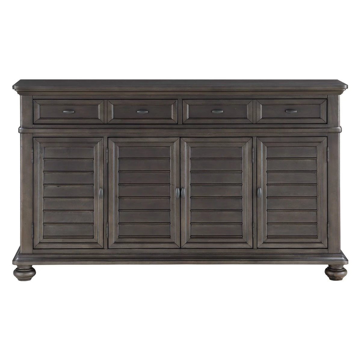 Gray-Brown Server with Wine Storage V53143