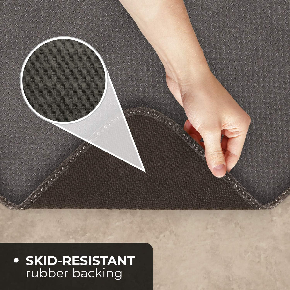 Gray Skid-Resistant Carpet Runner 16 Feet X 36 Inches Z931676