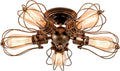 Vintage Metal Wire Cage Ceiling Light A9839