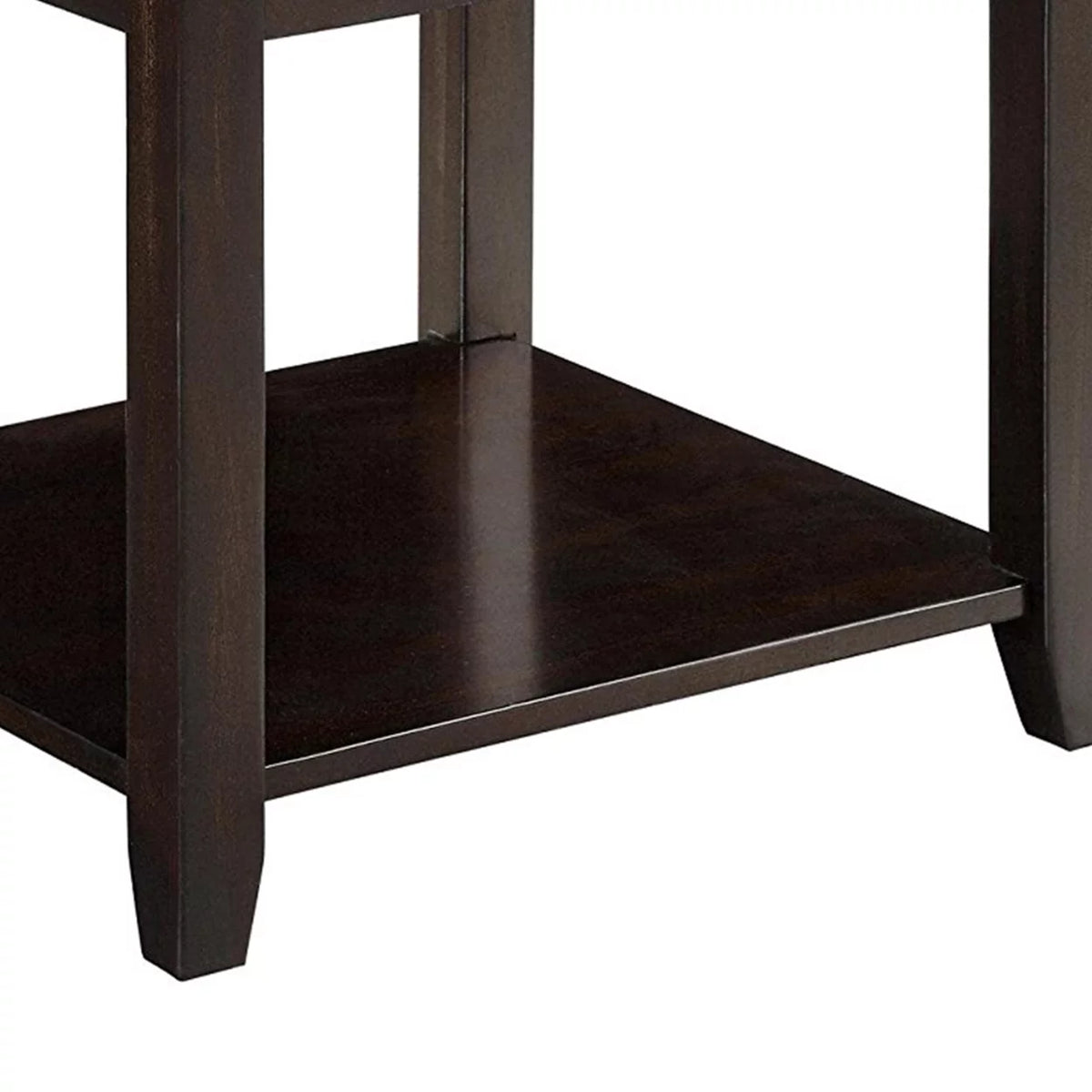 Walnut 1-shelf End Table L107