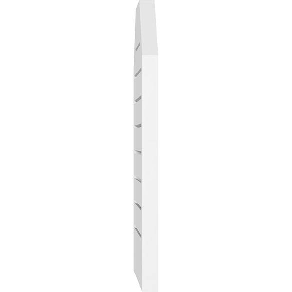 38x22W x 42x22H Octagonal Top Surface Mount PVC Gable Vent W23285