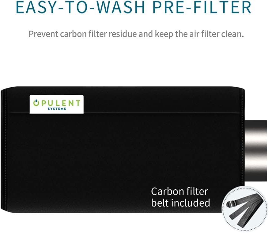 8 Inch Air Carbon Filter with Australian Virgin Charcoal and Pre-Filter T444