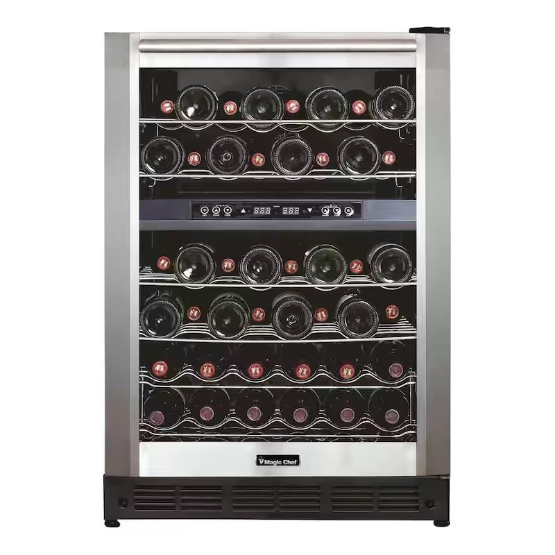 Dual Zone Wine Cooler in Stainless Steel I76112