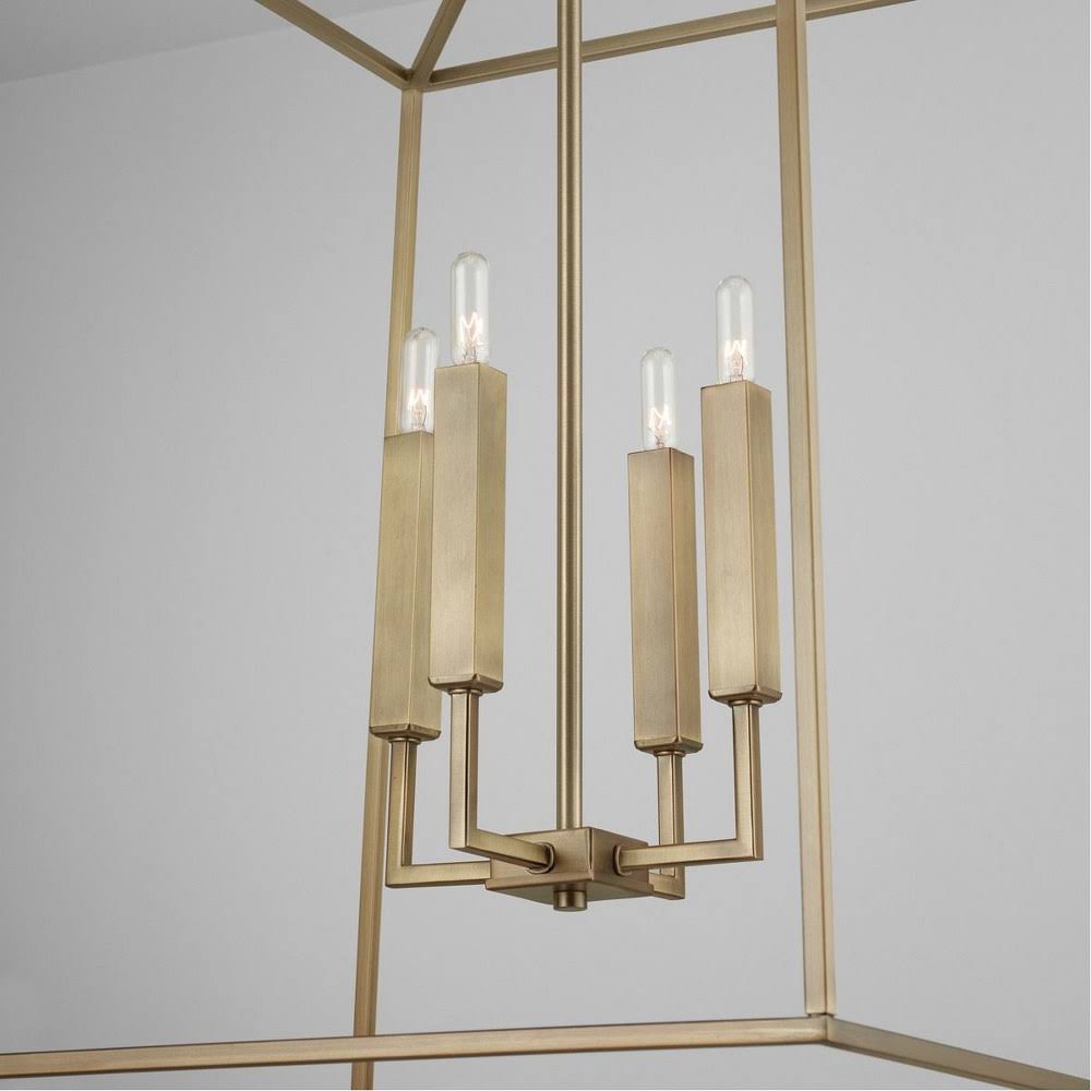 Polished Nickel 4 Light Foyer S4151