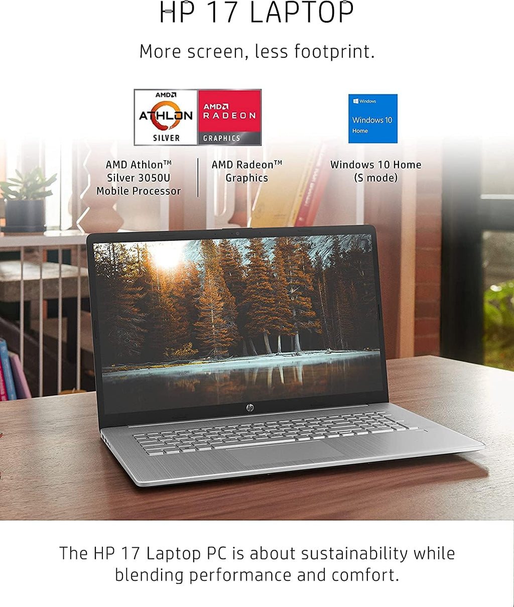 17.3" HD+ Display AMD Athlon Silver 3050U 4GB RAM 256GB SSD Laptop K17613