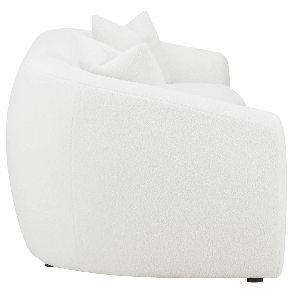 White Fabric Upholstered Sofa D996118