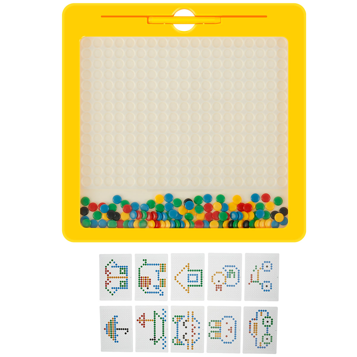 Magnetic Drawing Board with 10 Double Sided Cards Educational Preschool Toy I2446