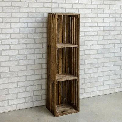 Solid Wood Bookcase 3 Shelves A799
