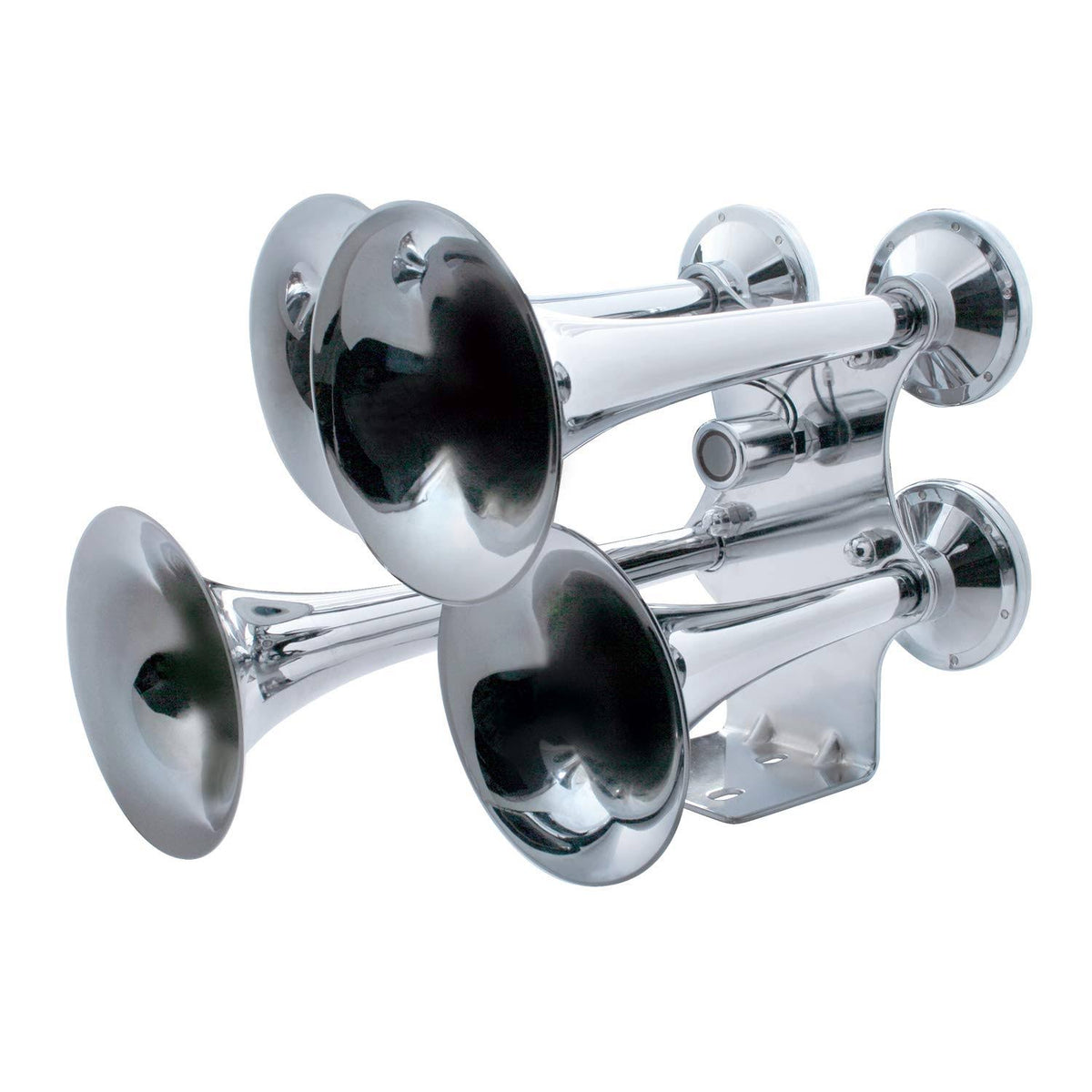 4 Trumpet Chrome Train Horn U1132