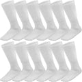 12-Pack Crew Length Diabetic and Circulatory Non Binding Socks T434369