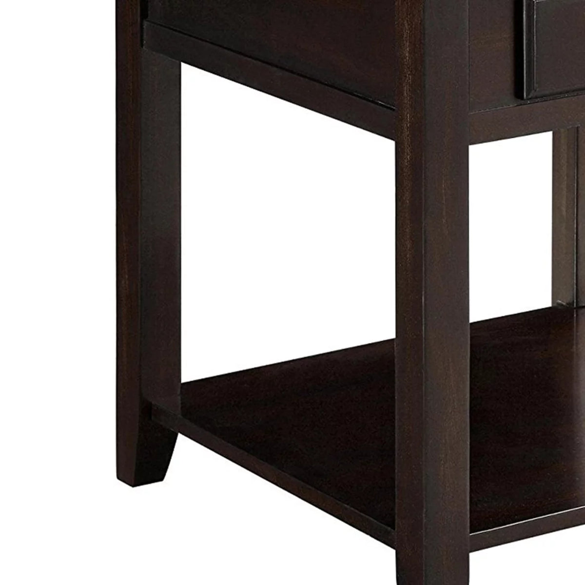 Walnut 1-shelf End Table L107