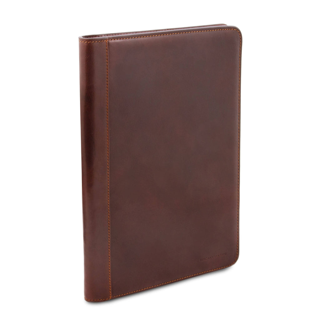 Brown Leather Document Case with Ring Binder U980063