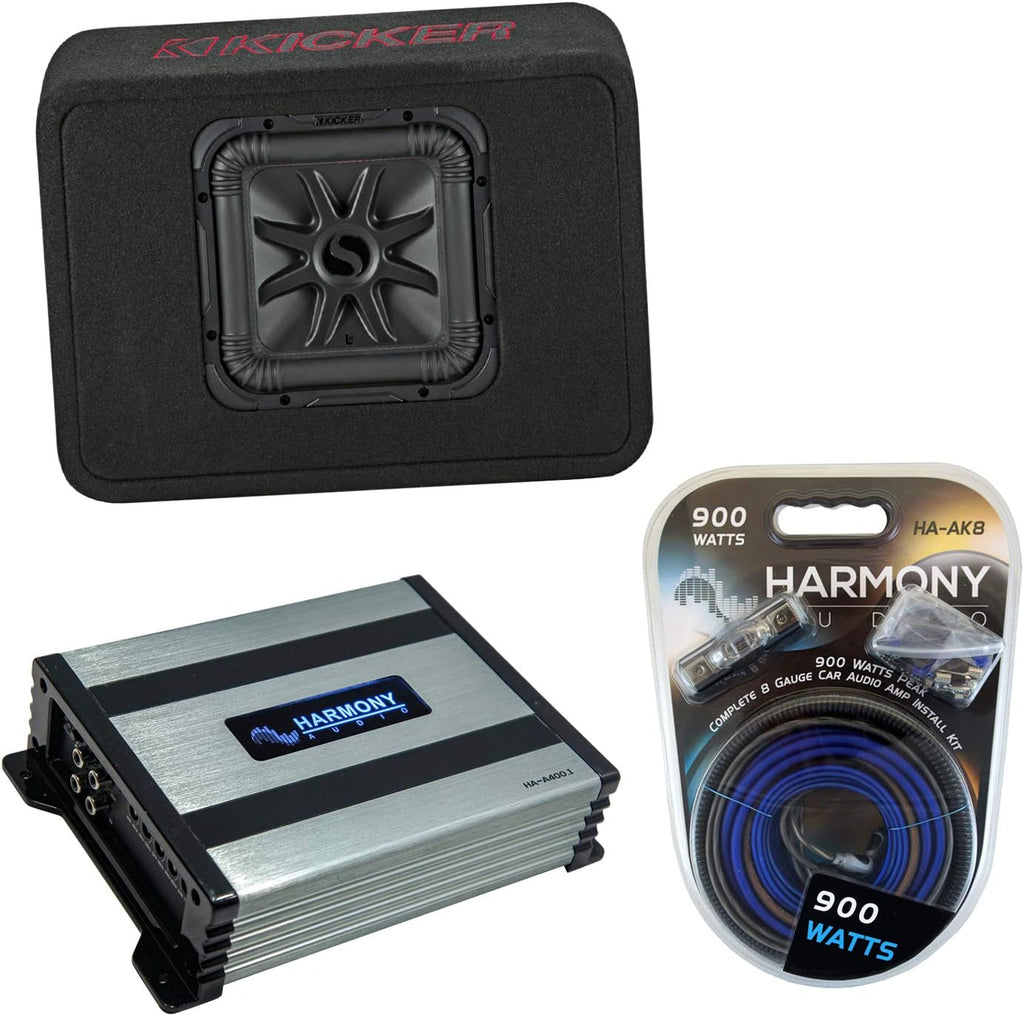 10 Truck Sub Box Bundle with Amplifier & Amp Kit U868