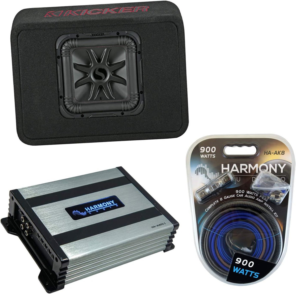 10 Truck Sub Box Bundle with Amplifier & Amp Kit U868