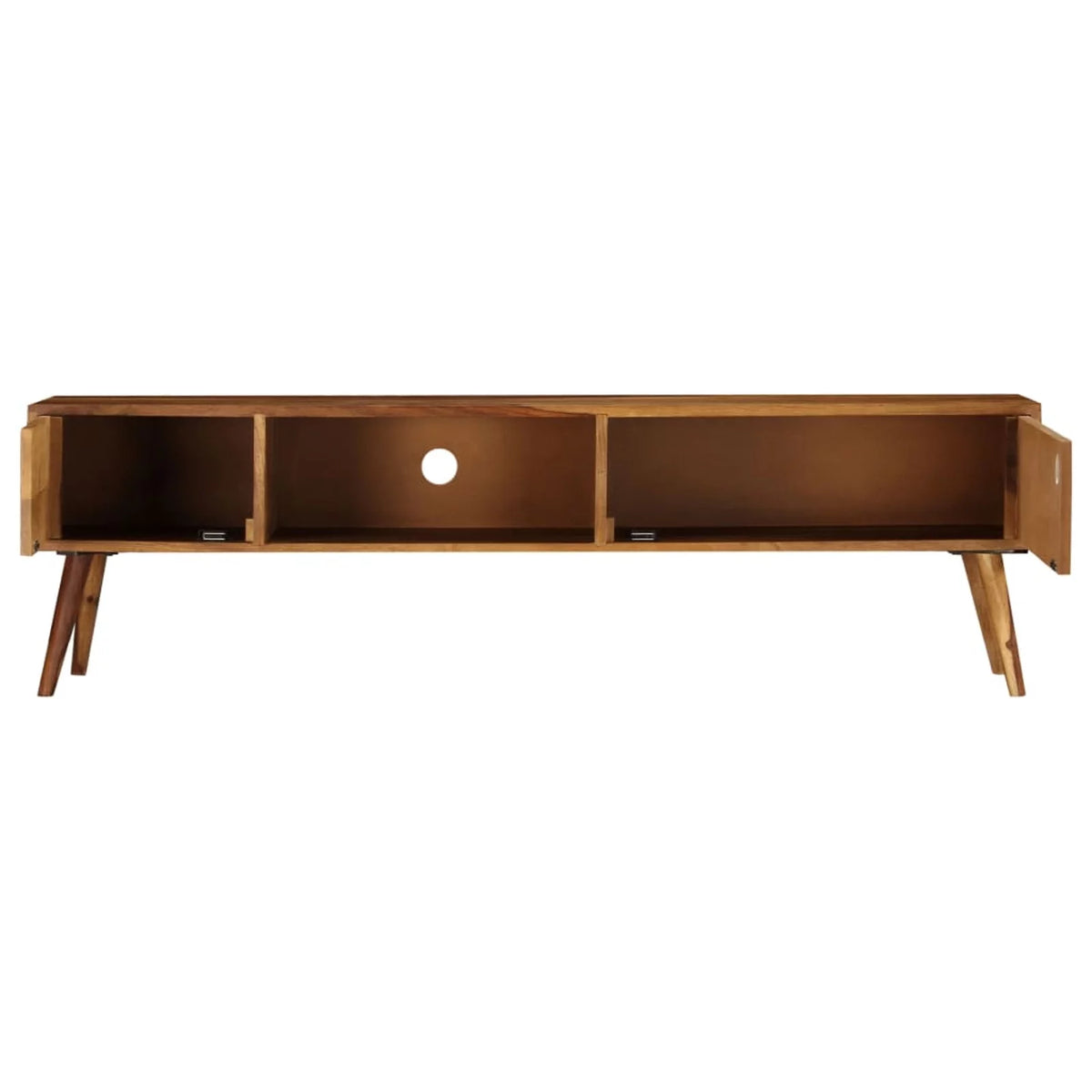 Sheesham Wood TV Cabinet with 3 Storage Compartments F98087