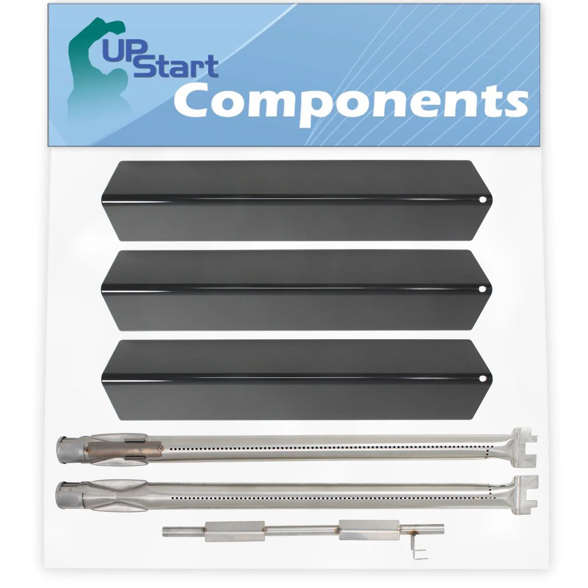 Stainless Steel Burner Tube Set & Porcelain Steel Flame Tamer H70456
