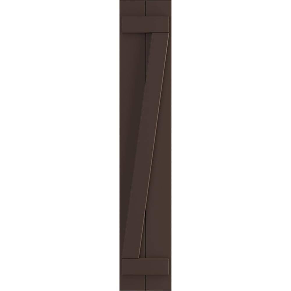 Raisin Brown PVC Board-n-Batten Shutters Q7961