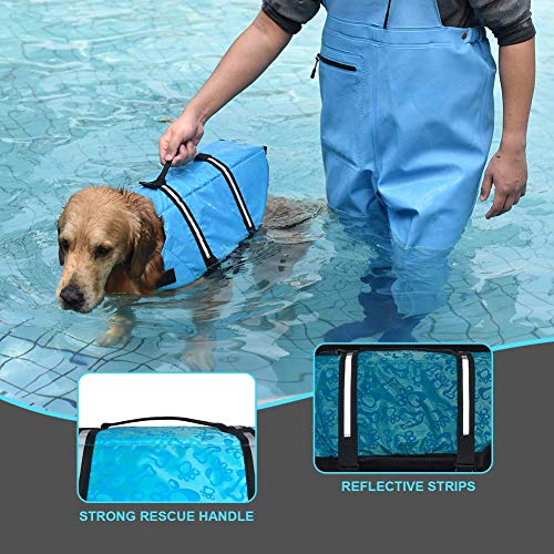 Adjustable Dog Life Jacket with Reflective Stripes Z901088