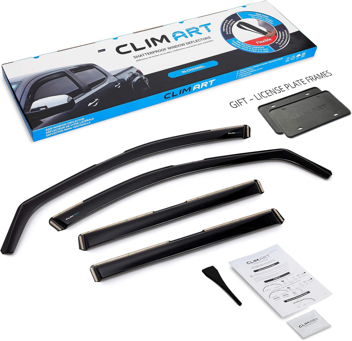 Dark Smoke 4pcs In-Channel Window Deflectors G912808