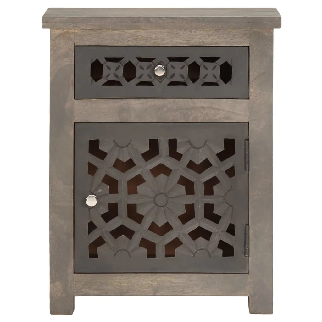 Solid Mango Wood Bedside Cabinet B121583