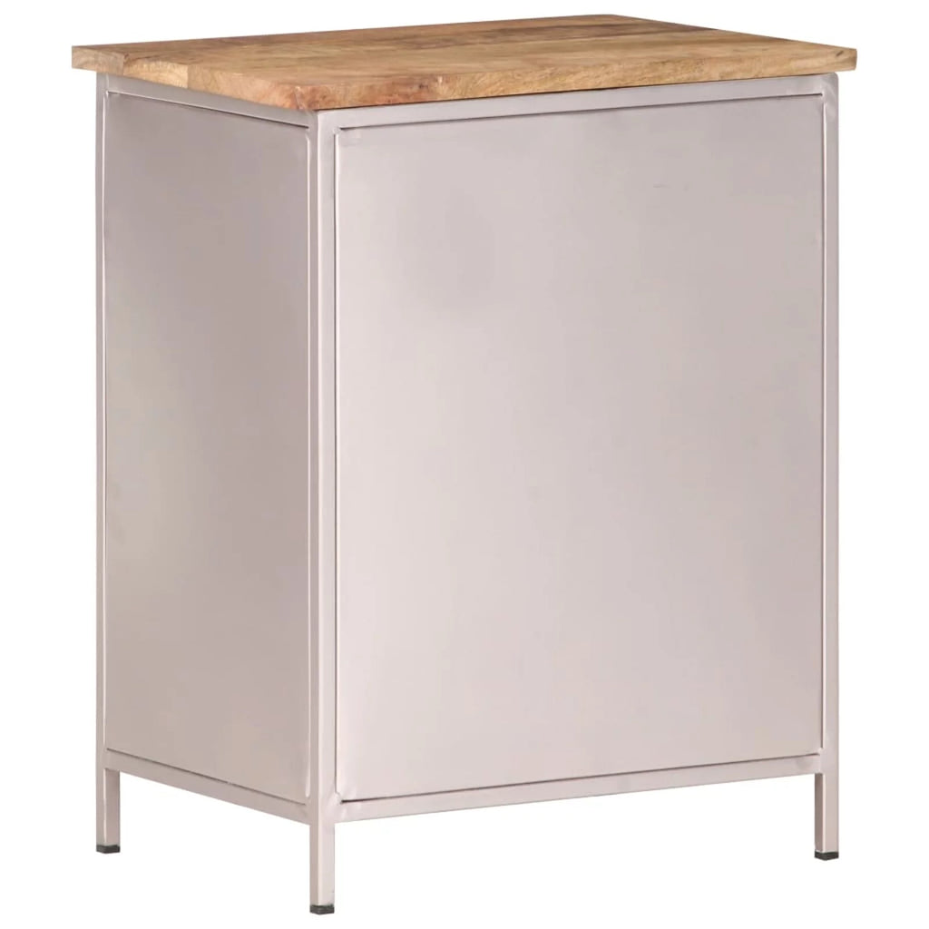 Rough Mango Wood Bedside Cabinet Z110897