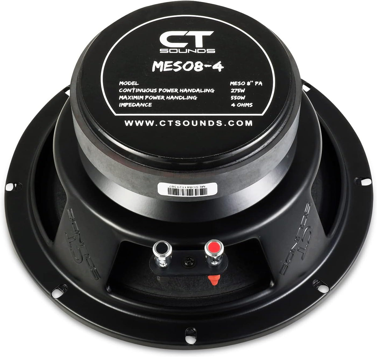 8" Pro Audio Midrange Loudspeaker, 275 Watts RMS, Pack of 2 N759