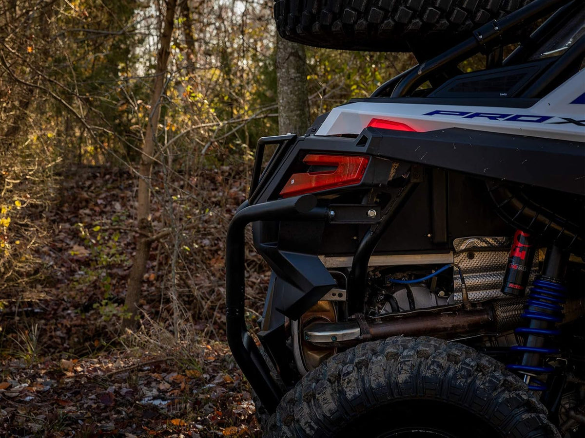 Rear Bumper for Polaris RZR PRO XP / PRO XP 4, 1.75 Inch Steel Tubing, UV Resistant Powder Coating E60922