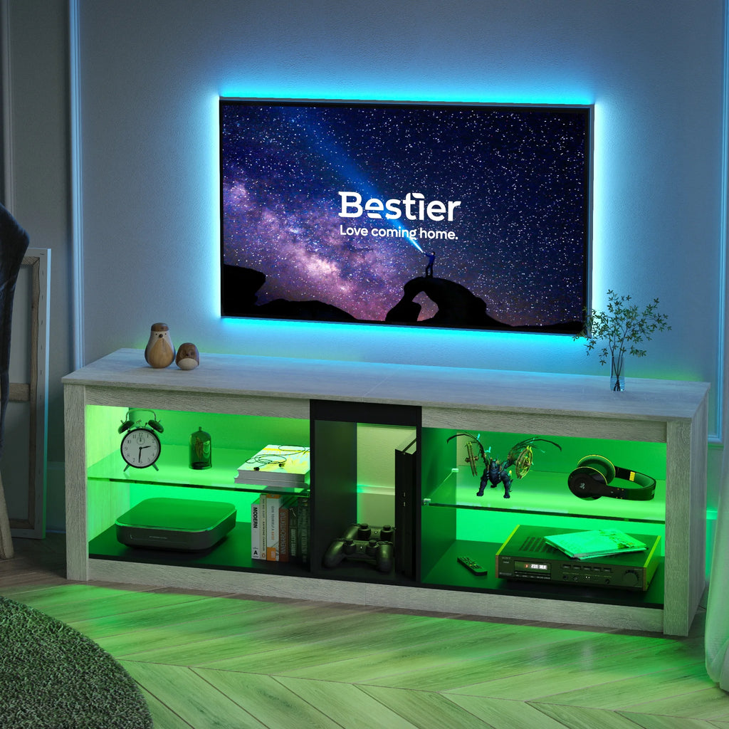 Light Grey TV Stand Media Console Table K757646