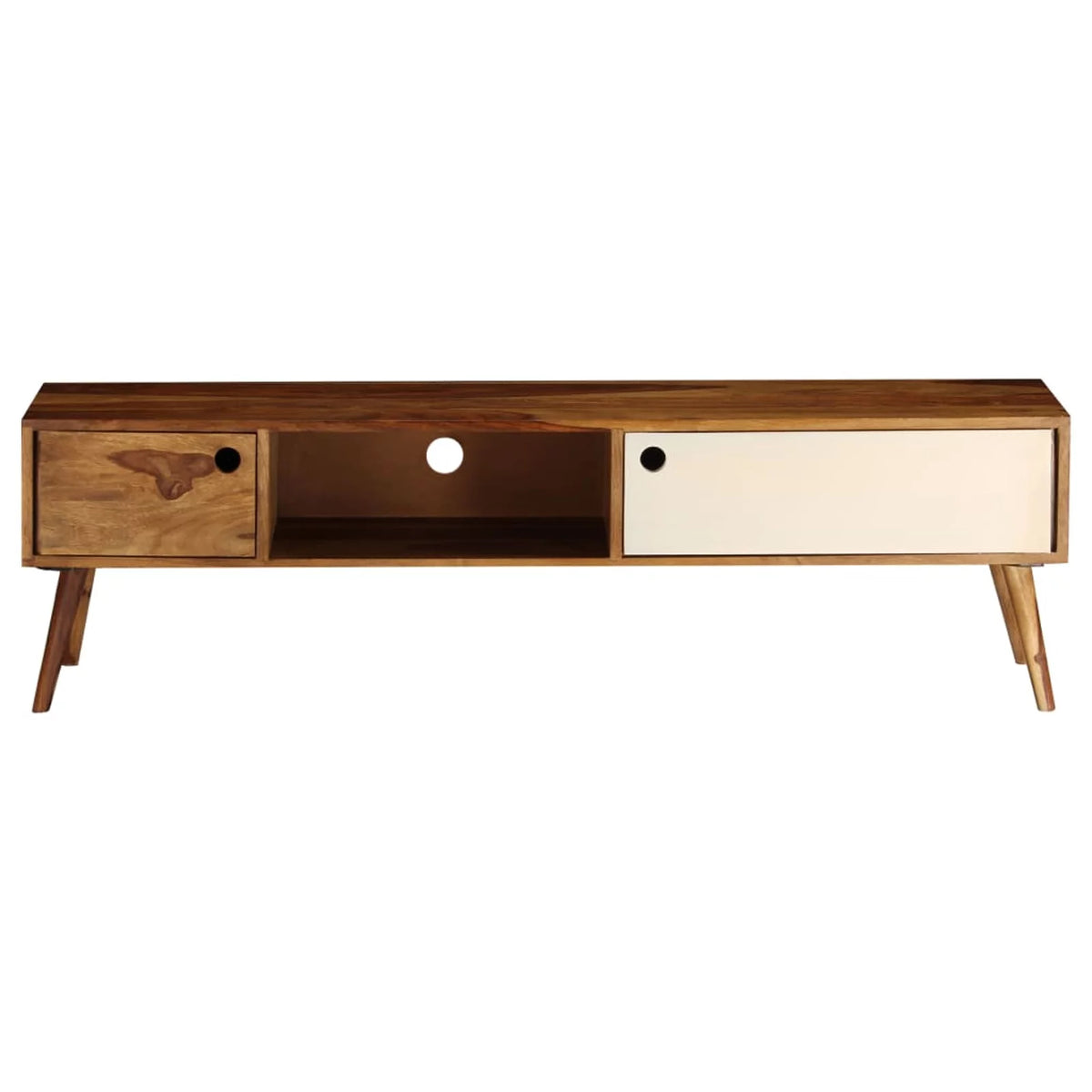Sheesham Wood TV Cabinet with 3 Storage Compartments F98087