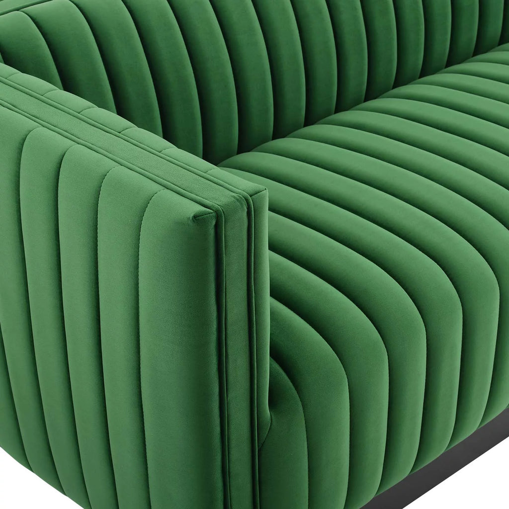 Emerald Velvet Tufted Sofa Z277378