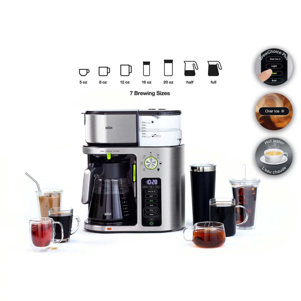 Stainless Steel 10 Cup Drip Coffee Maker X87624