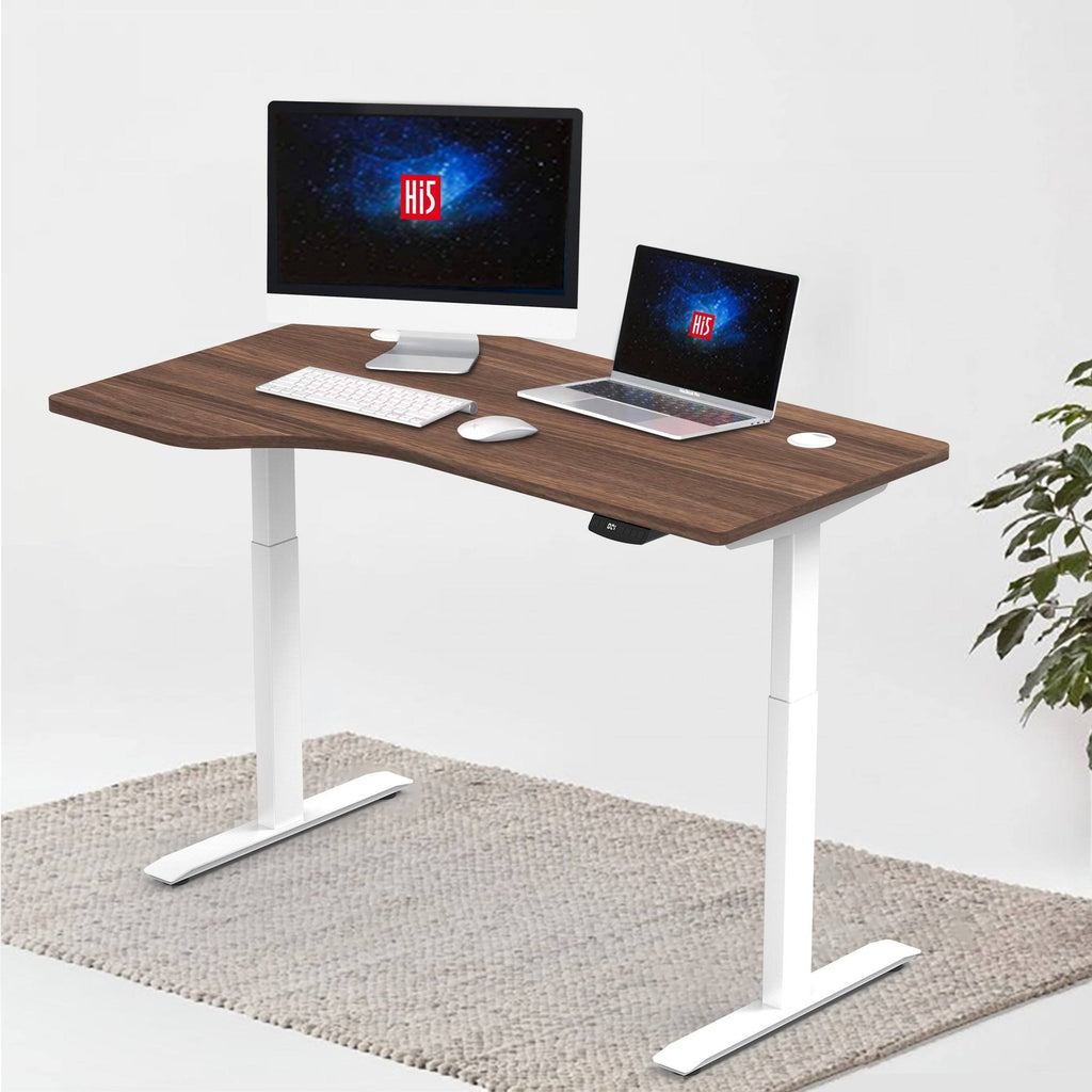 L-Shaped Electric Height Adjustable Standing Desk N391479