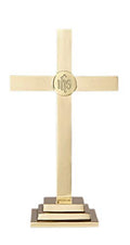 15 Inch Brass Altar Cross C8172