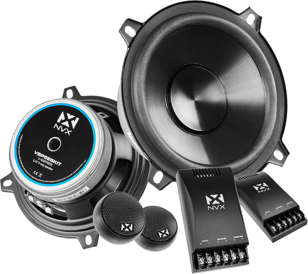 5.25" 2-Way Coaxial Speakers with Silk Dome Tweeters Pack of 2 Q3042