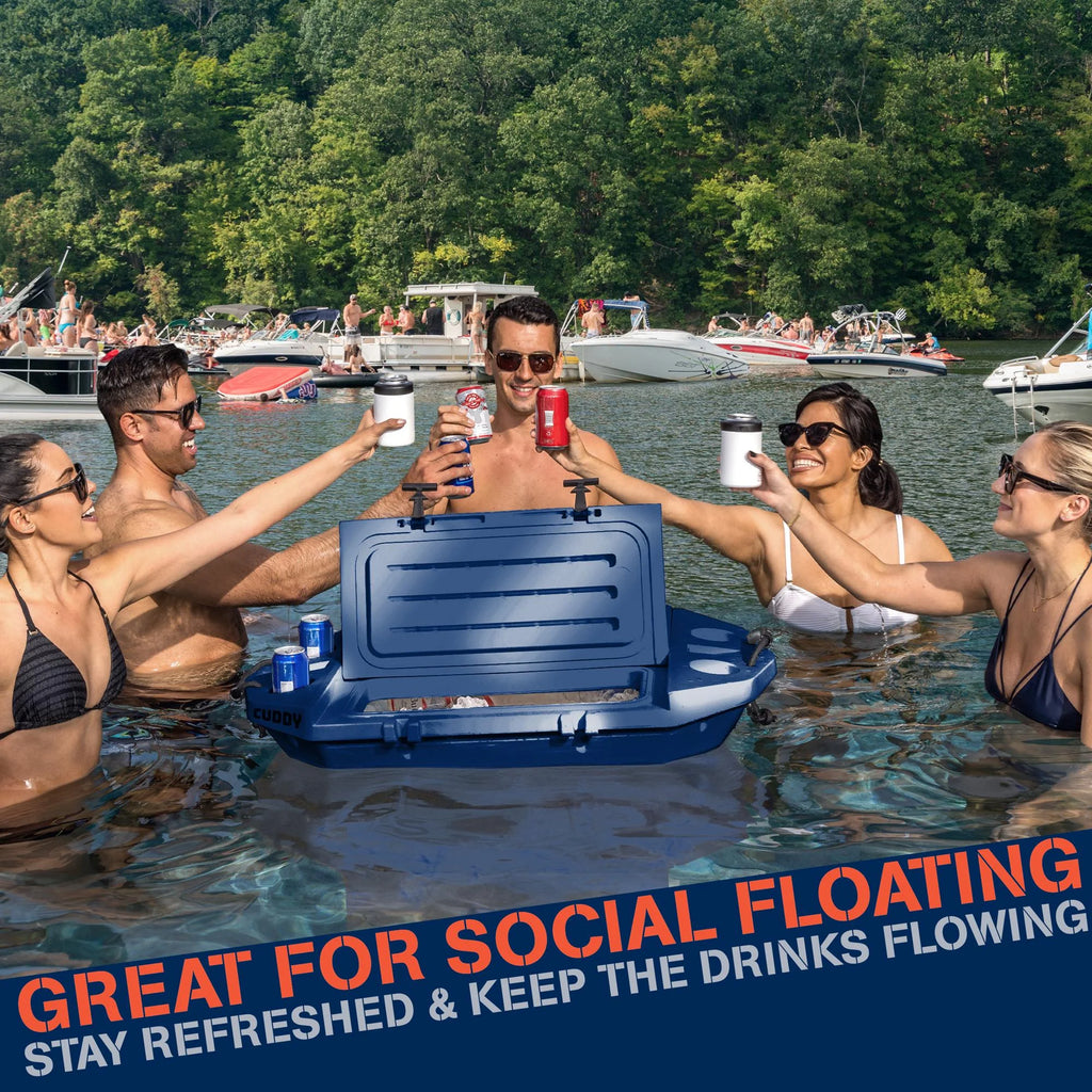 Floating Cooler and Dry Storage Vessel 40QT Navy C3187