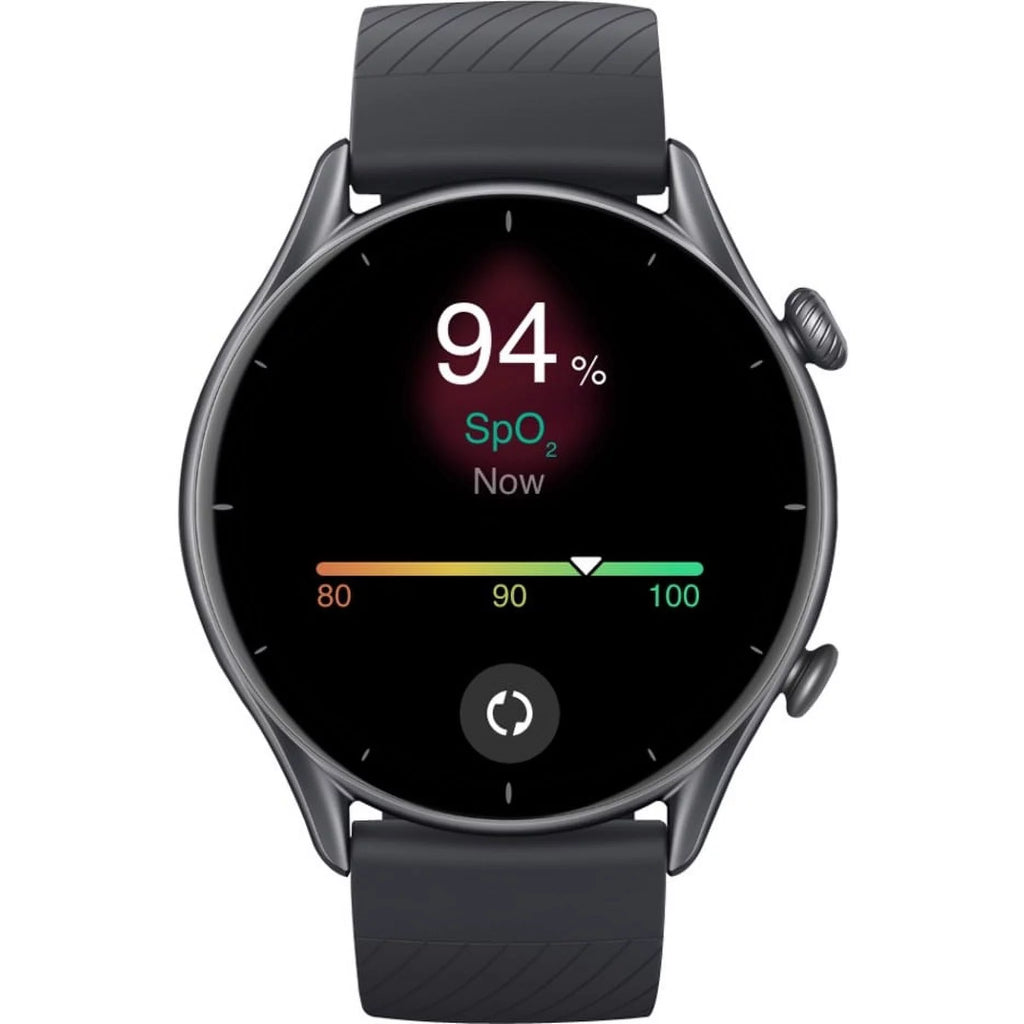 Smart Watch with GPS 150 Sports Modes 1.39” AMOLED Display Thunder Black T361