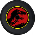 Black 33 Inch Spare Tire Cover with Backup Camera Hole H1055