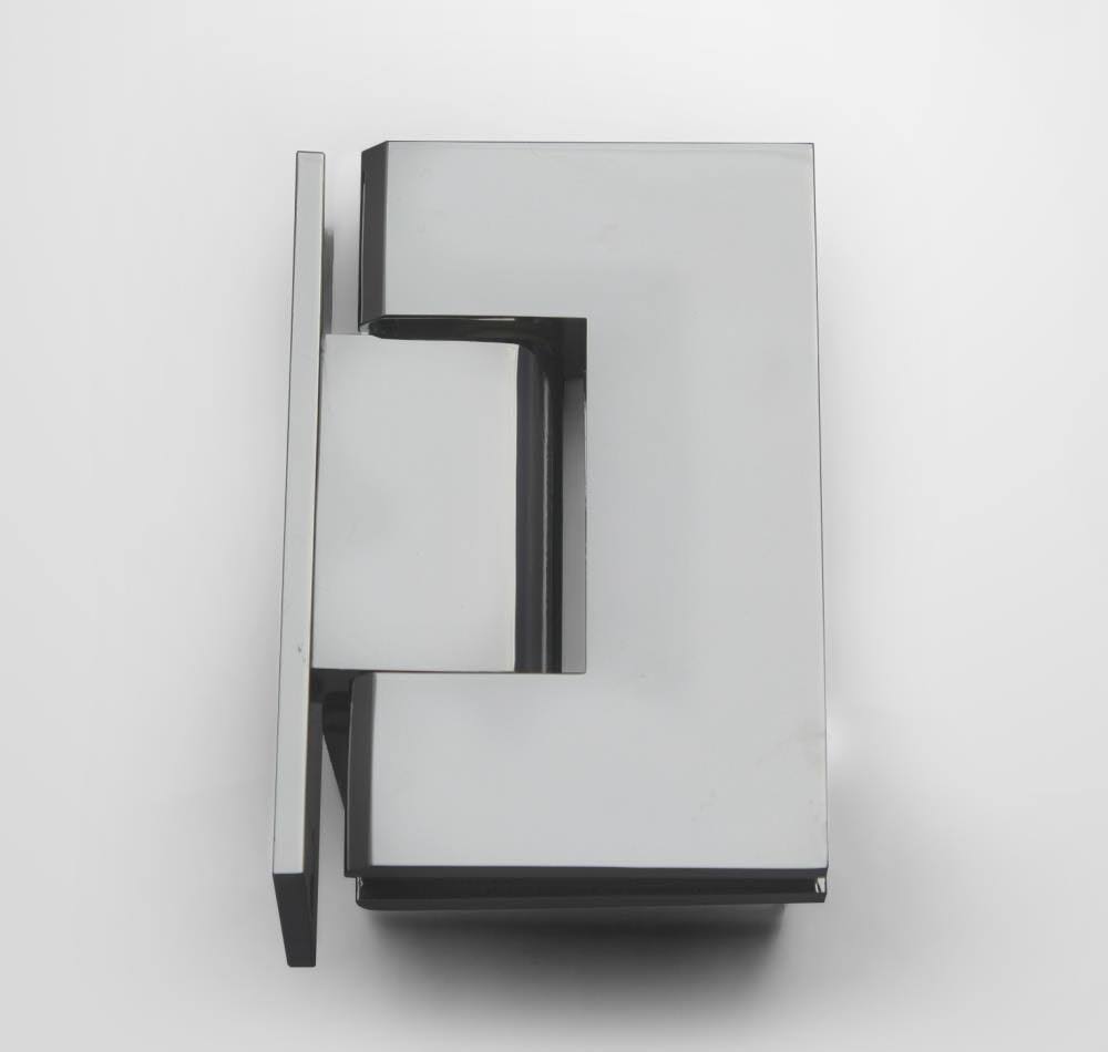 36.25x22 W x 78x22 H Hinged Frameless Shower Door Chrome S8067