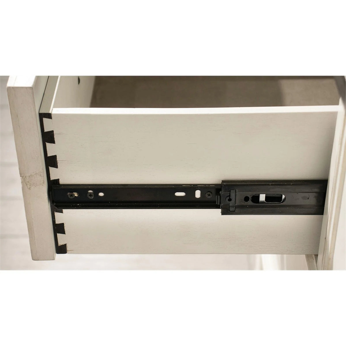 White and Charcoal 7 Drawer Wood Dresser Q110869